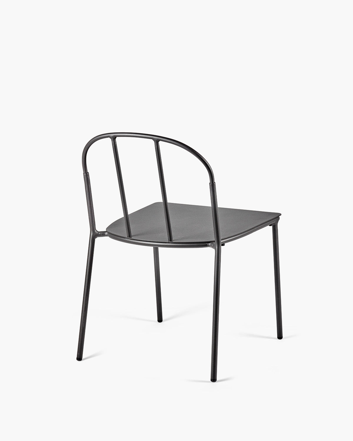 Chair Black + Cushion White Patio
