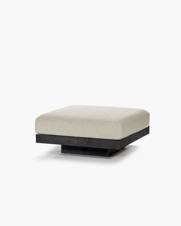 Ottoman Indoor Bone Black Rudolph