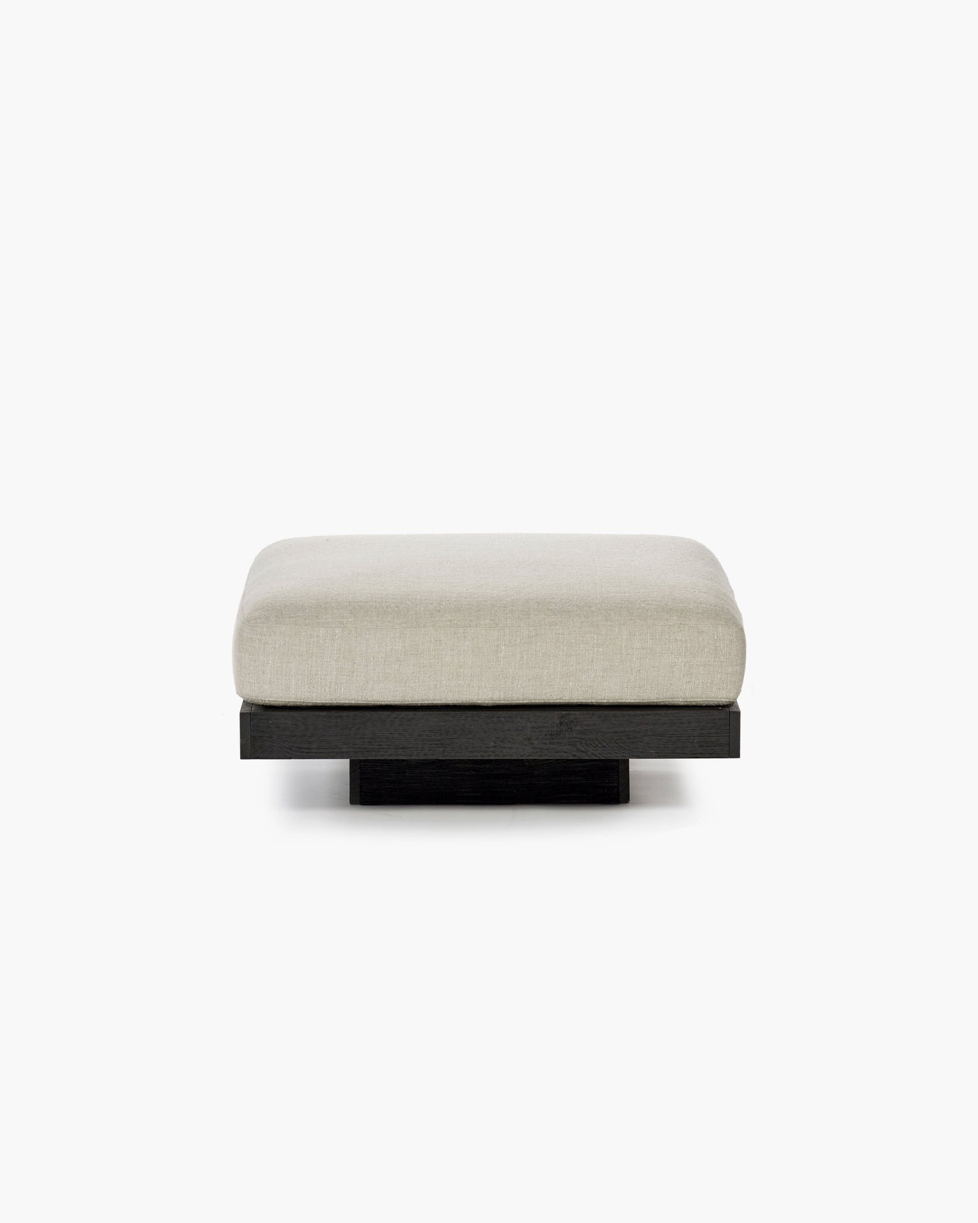 Ottoman Indoor Bone Black Rudolph