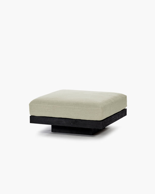 Ottoman Indoor Sand Black Rudolph