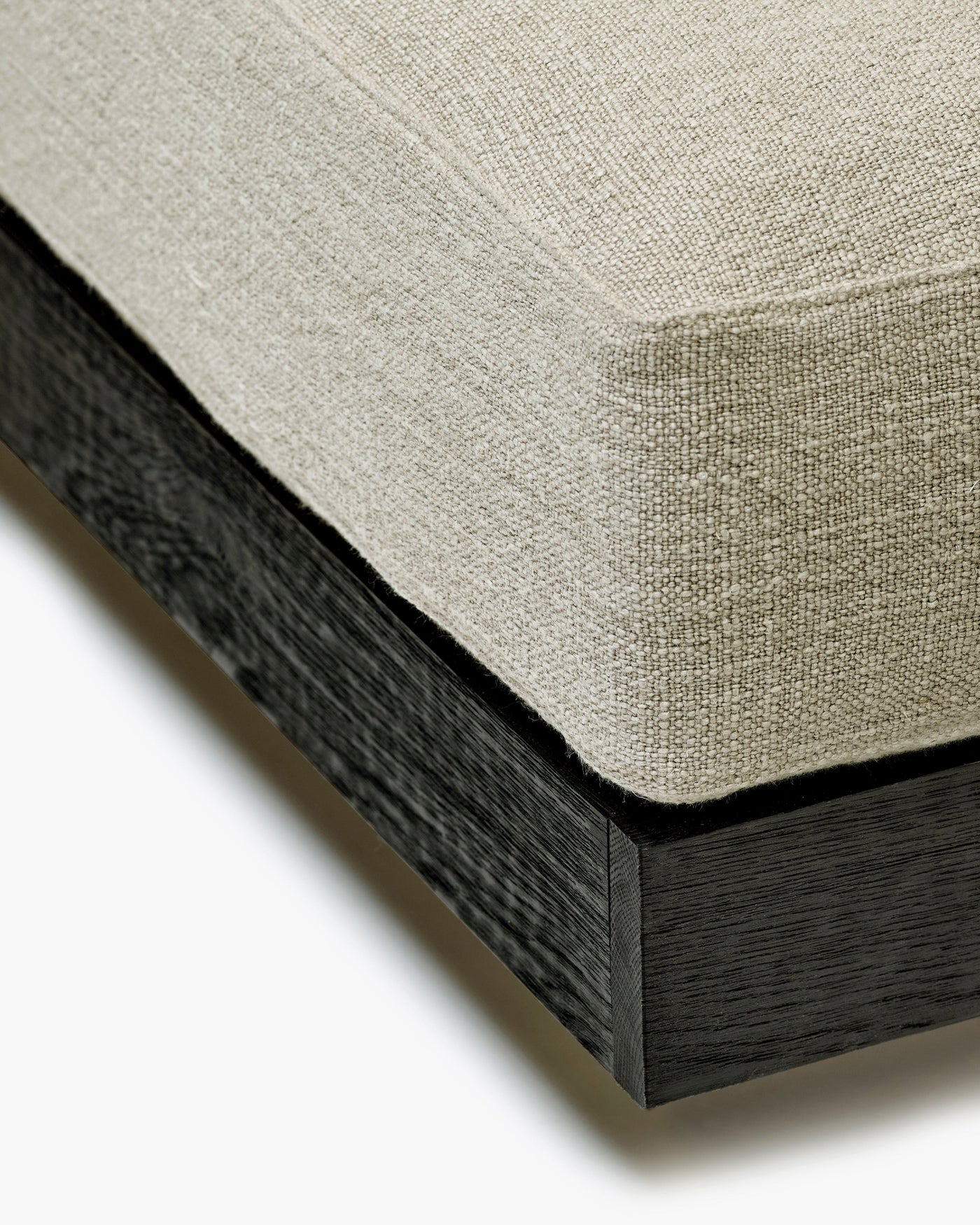 Ottoman Indoor Sand Black Rudolph