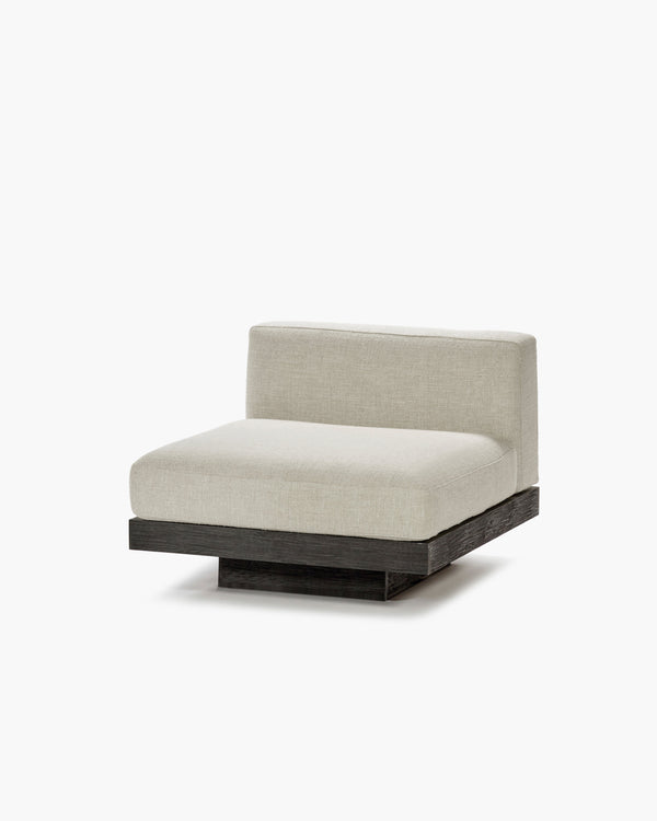 Bench 1-seat Indoor Bone Black Rudolph