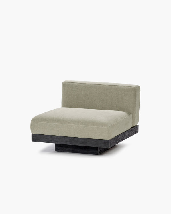 Bench 1-seater Indoor Sand Black Rudolph