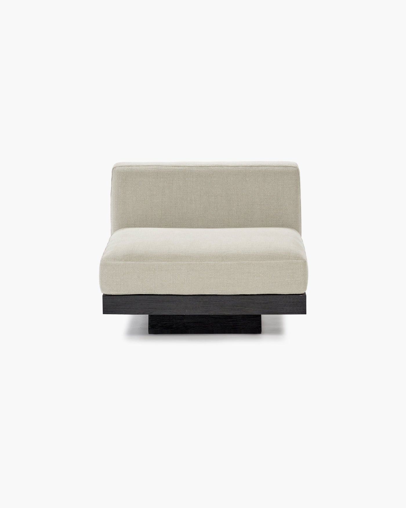 Bench 1-seater Indoor Beige Black Rudolph