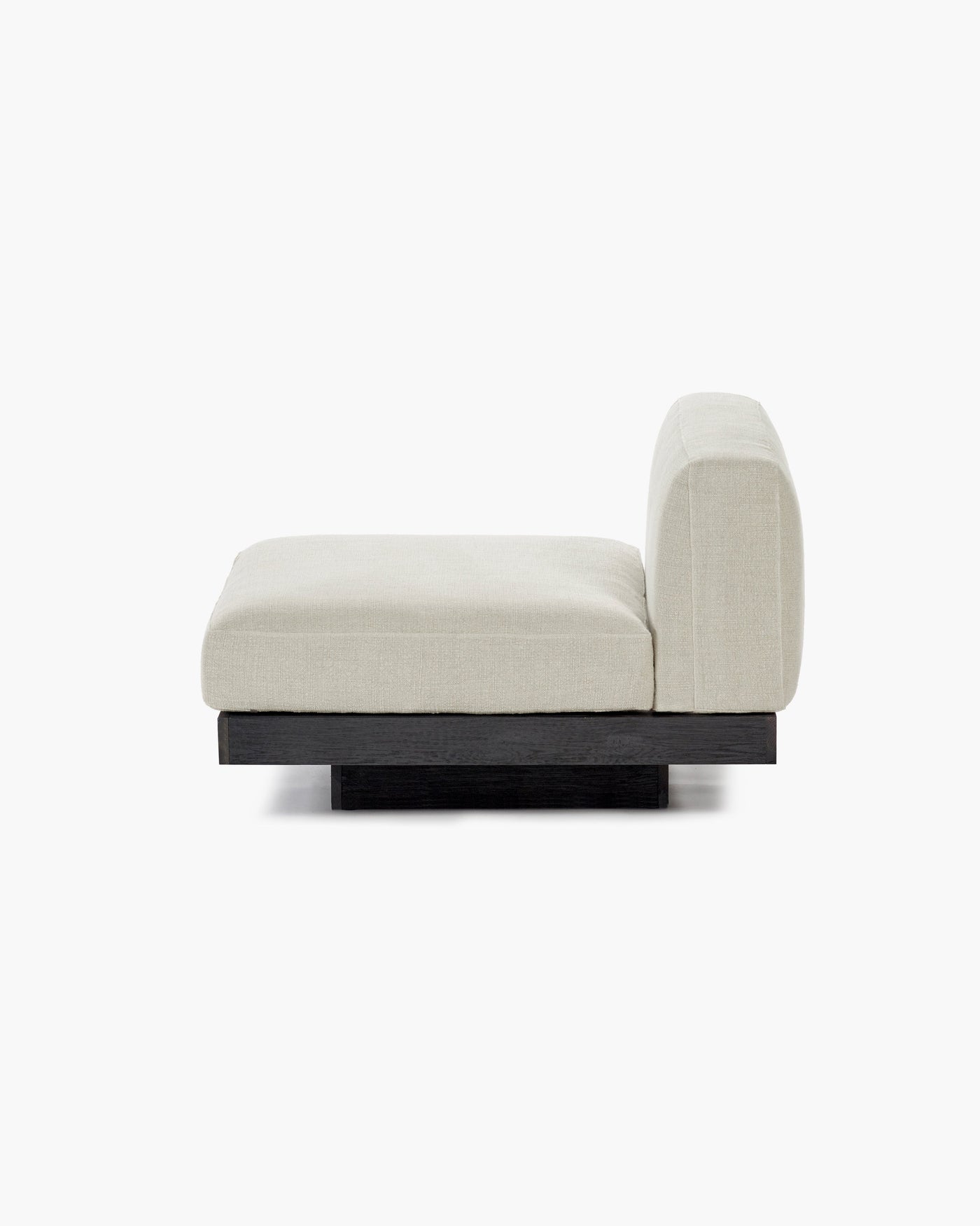 Bench 1-seater Indoor Beige Black Rudolph