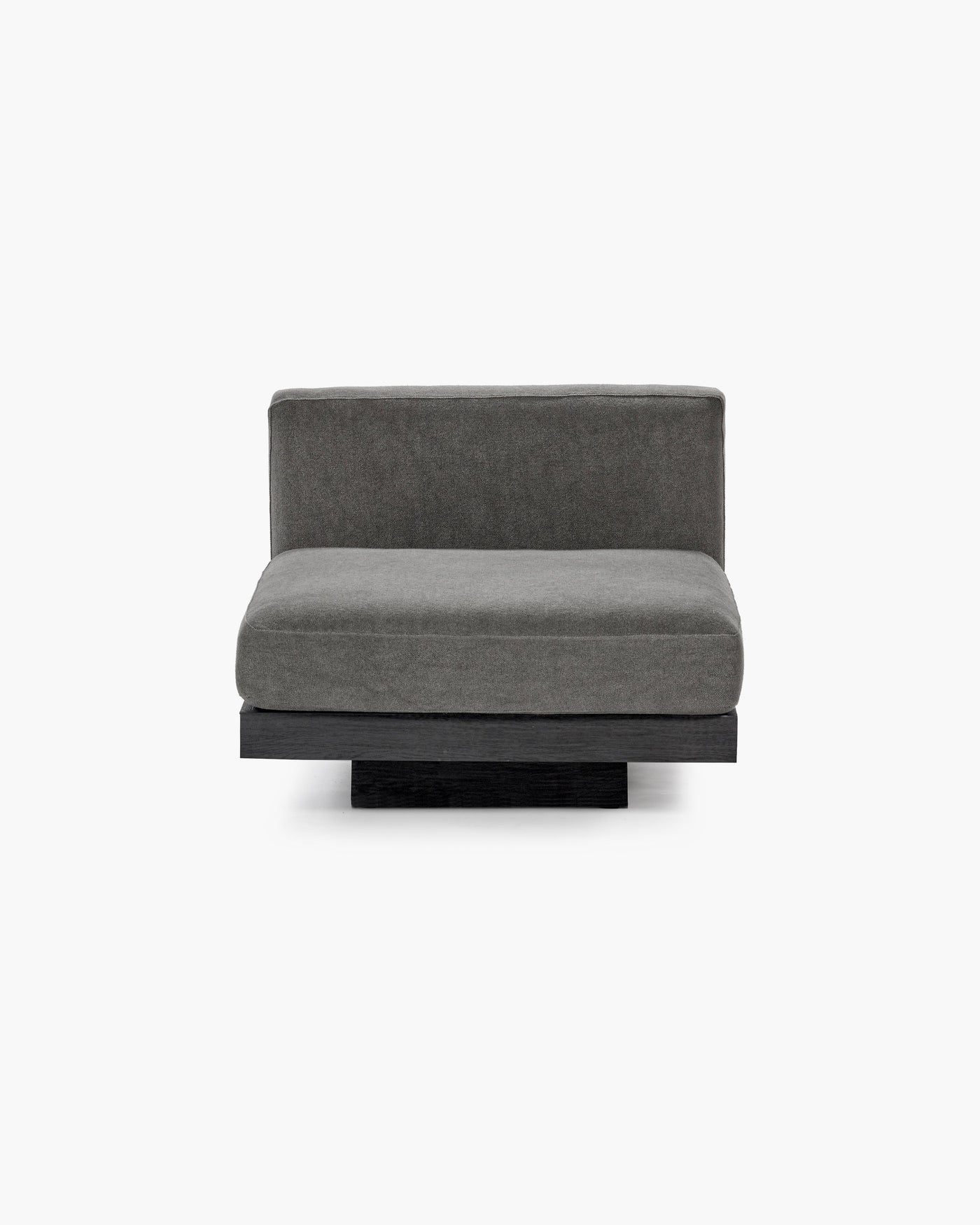 Bench 1-seater Indoor Smoke Black Rudolph