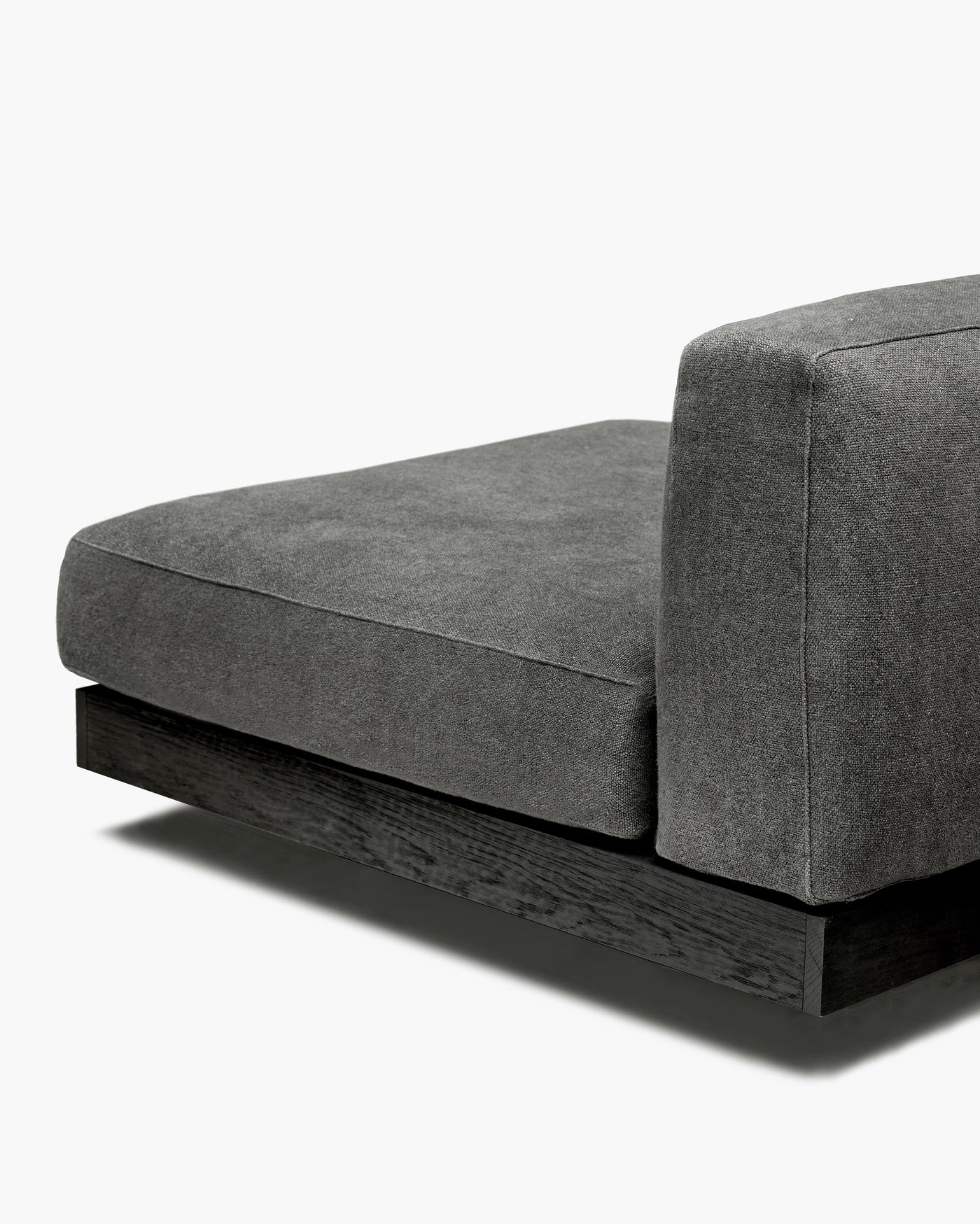 Bench 1-seater Indoor Smoke Black Rudolph