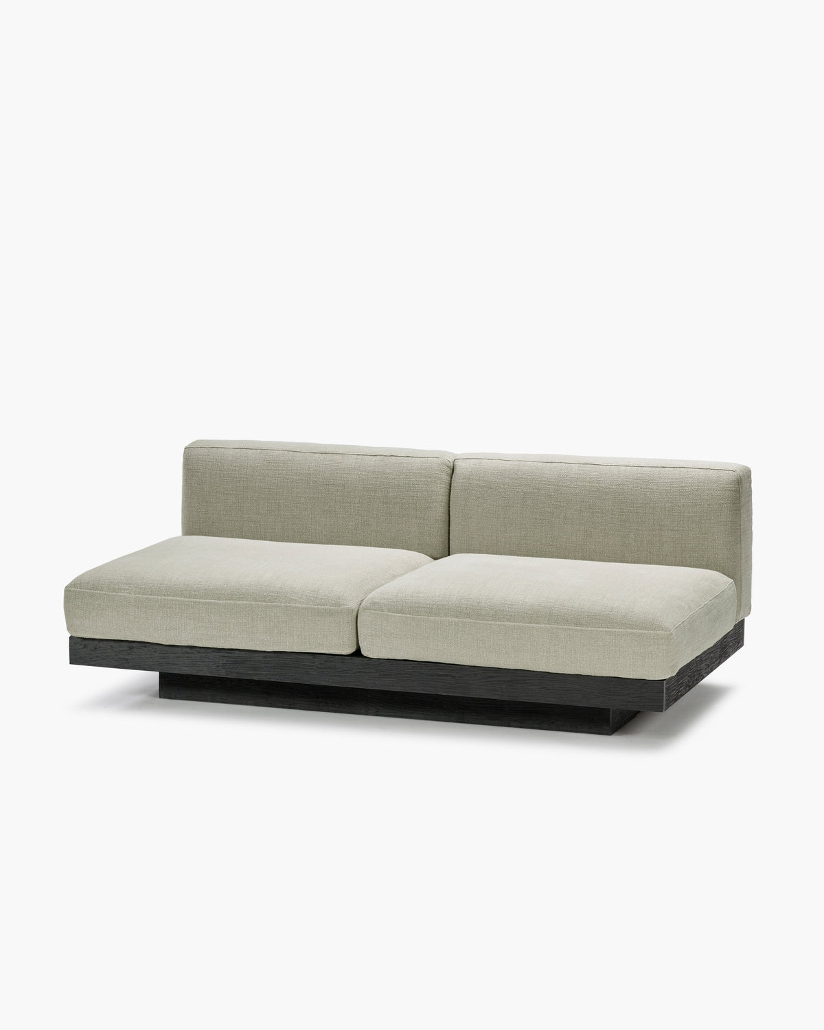 Bench 2-seater Indoor Sand Black Rudolph