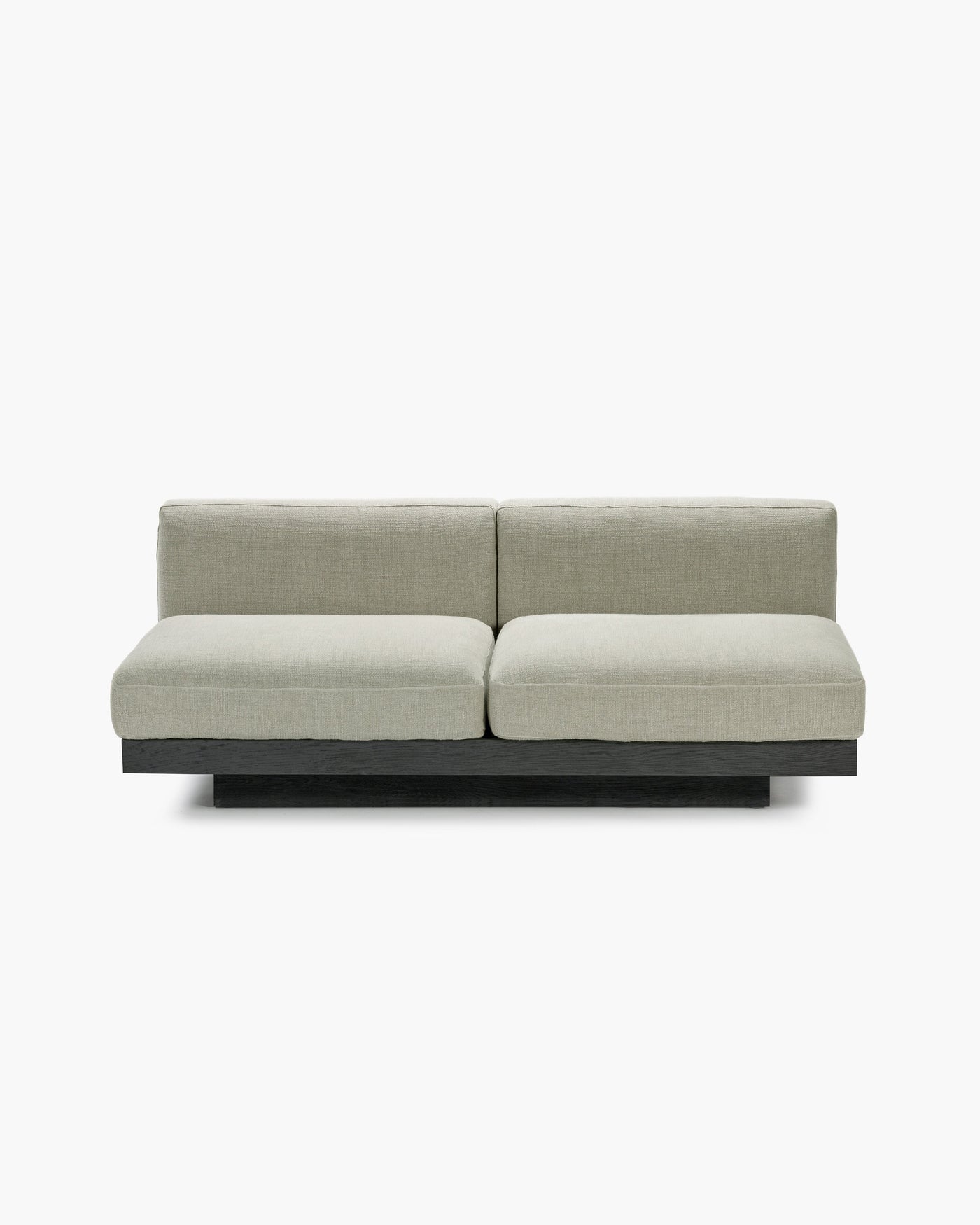 Bench 2-seater Indoor Sand Black Rudolph