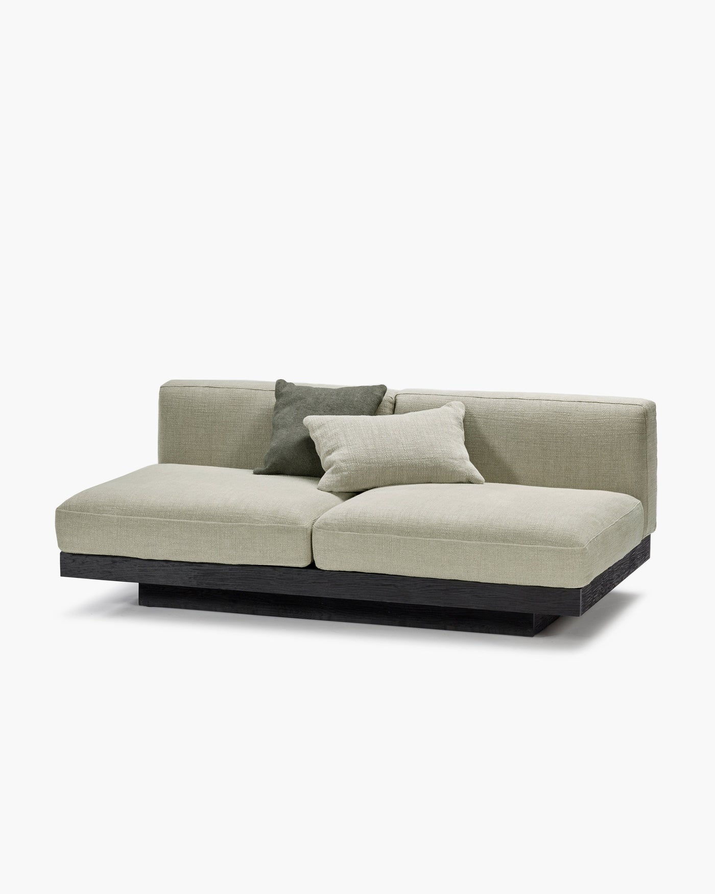 Bench 2-seater Indoor Sand Black Rudolph