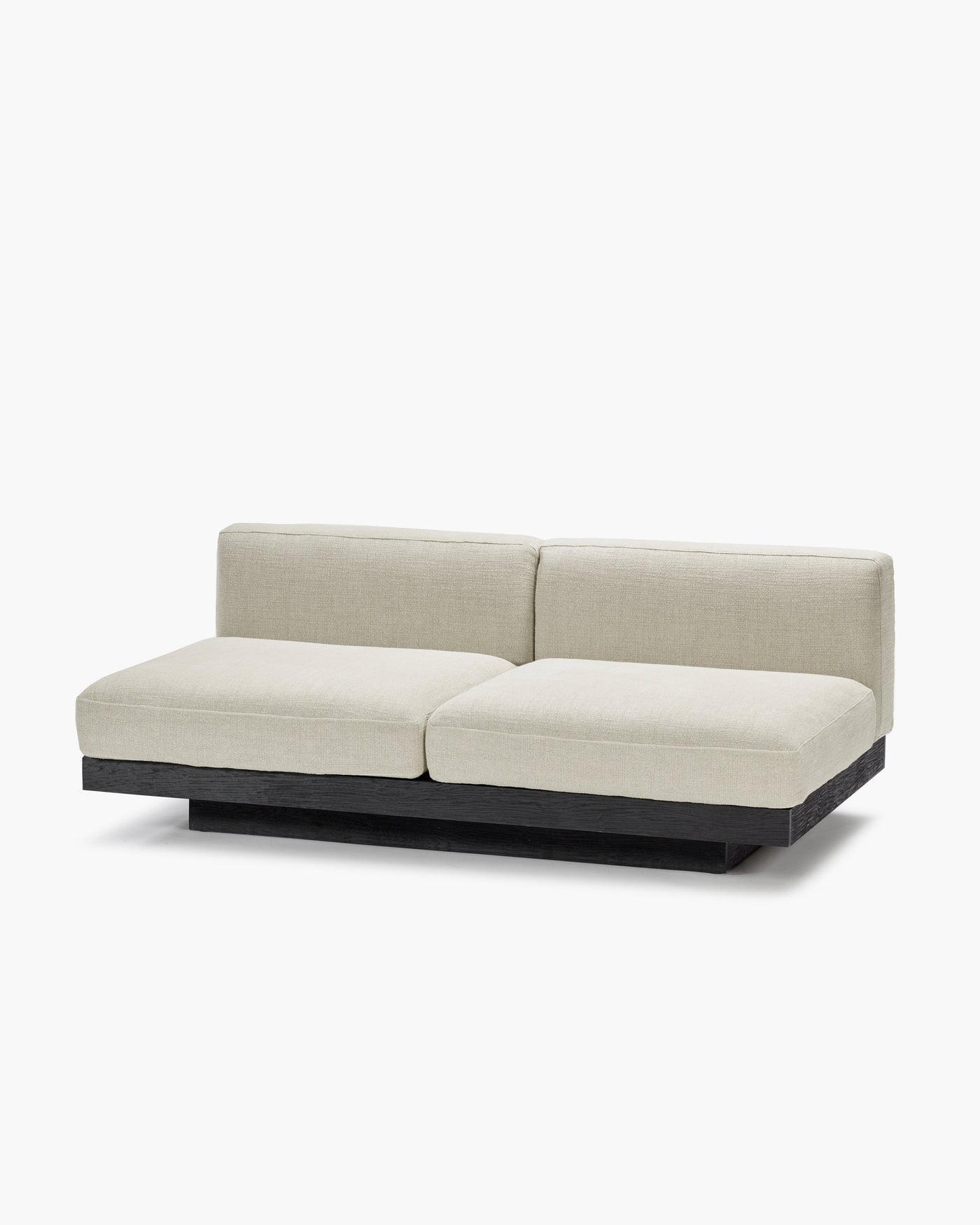 Bench 2-seat Indoor Beige Black Rudolph
