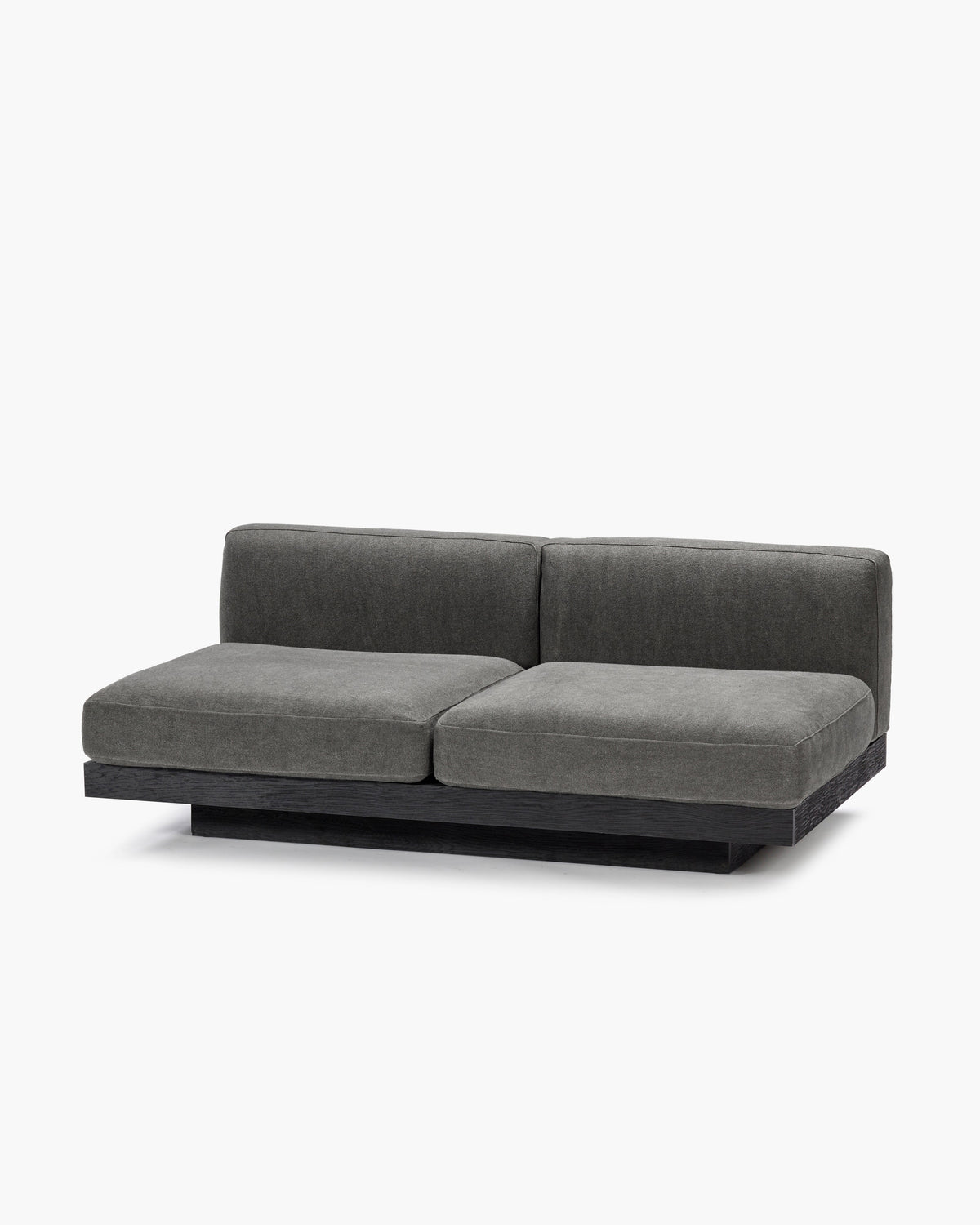 Bench 2-seater Indoor Smoke Black Rudolph