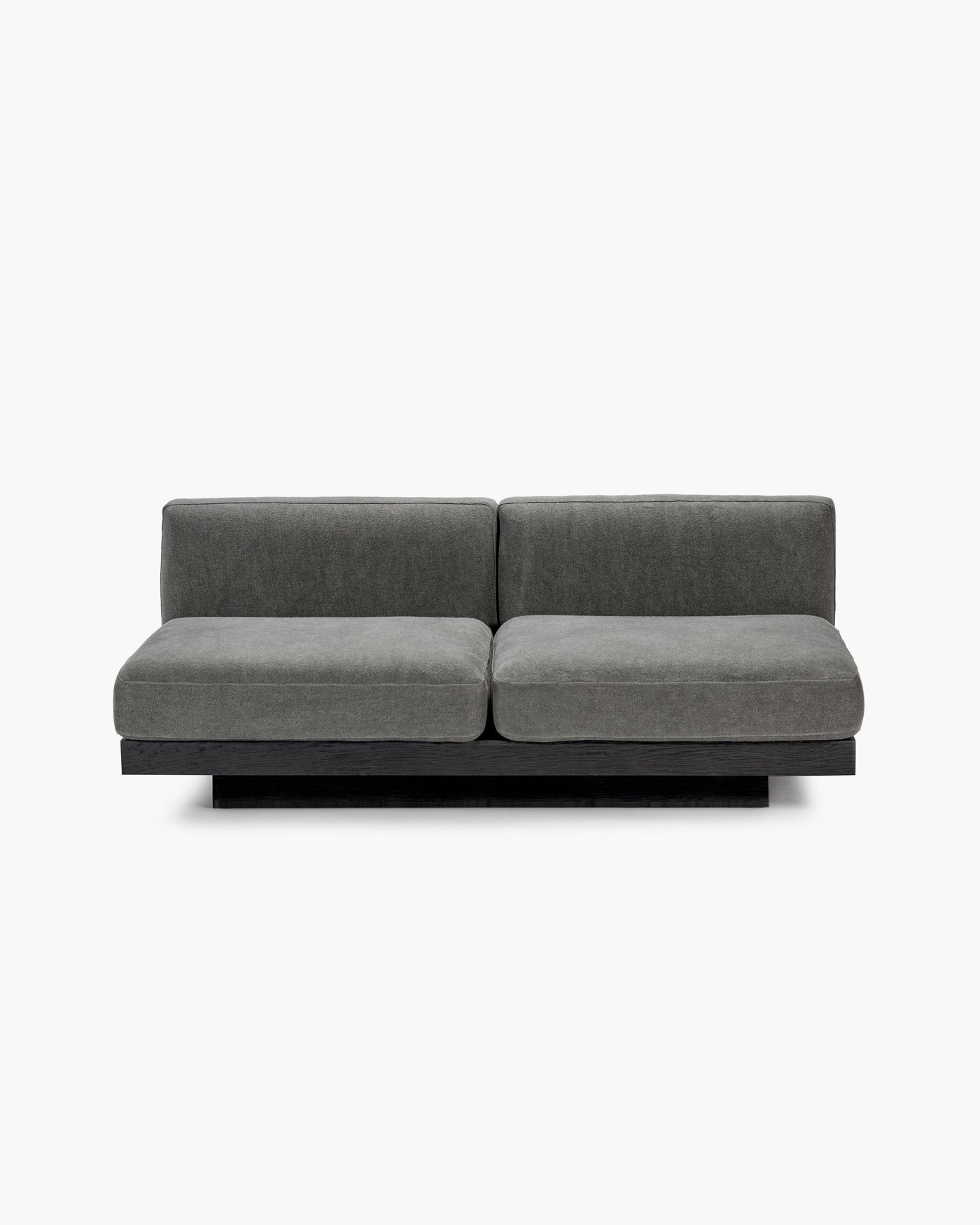 Bench 2-seater Indoor Smoke Black Rudolph
