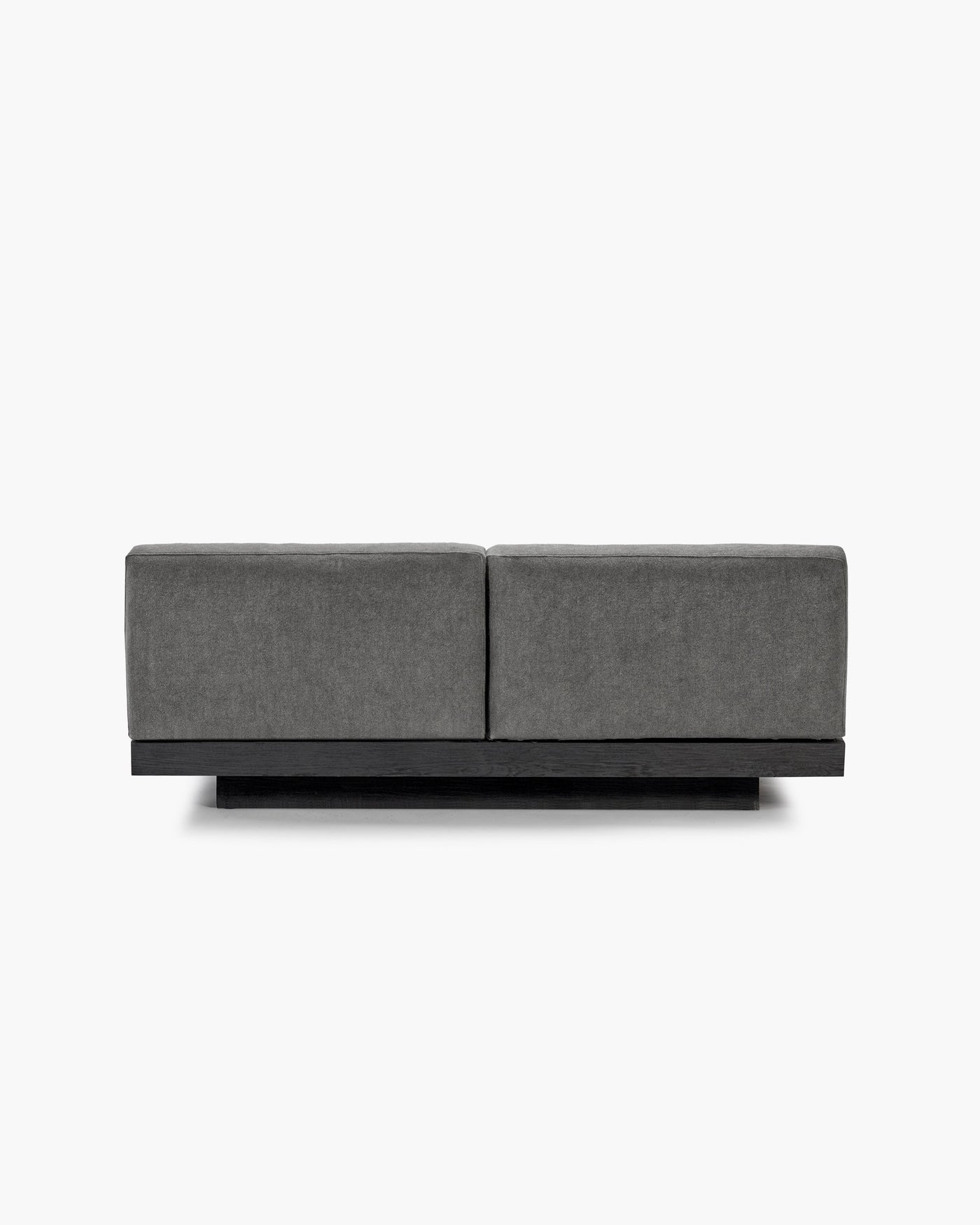 Bench 2-seater Indoor Smoke Black Rudolph