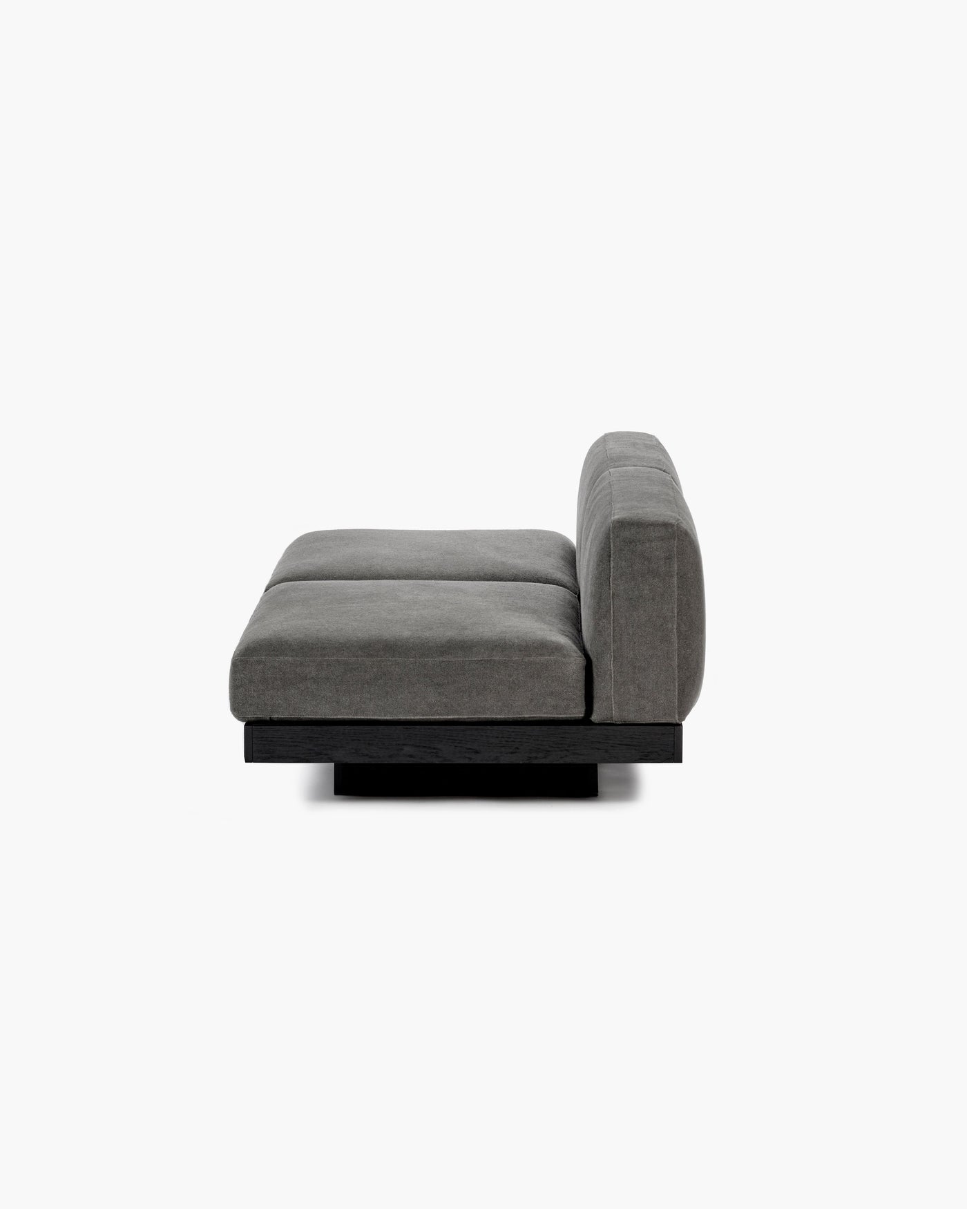Bench 2-seater Indoor Smoke Black Rudolph
