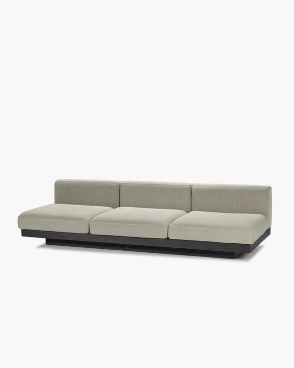 Bench 3-seat Indoor Sand Black Rudolph