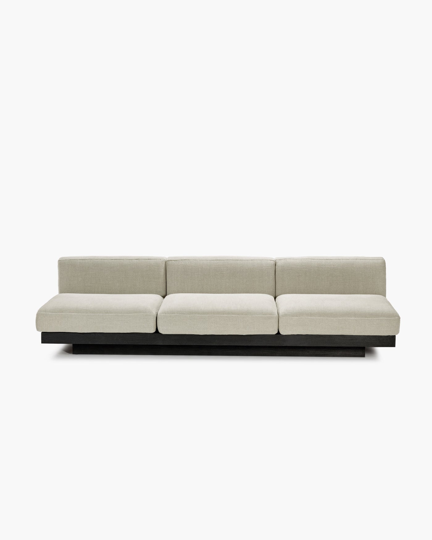 Banc 3 places Intérieur Beige Noir Rudolph