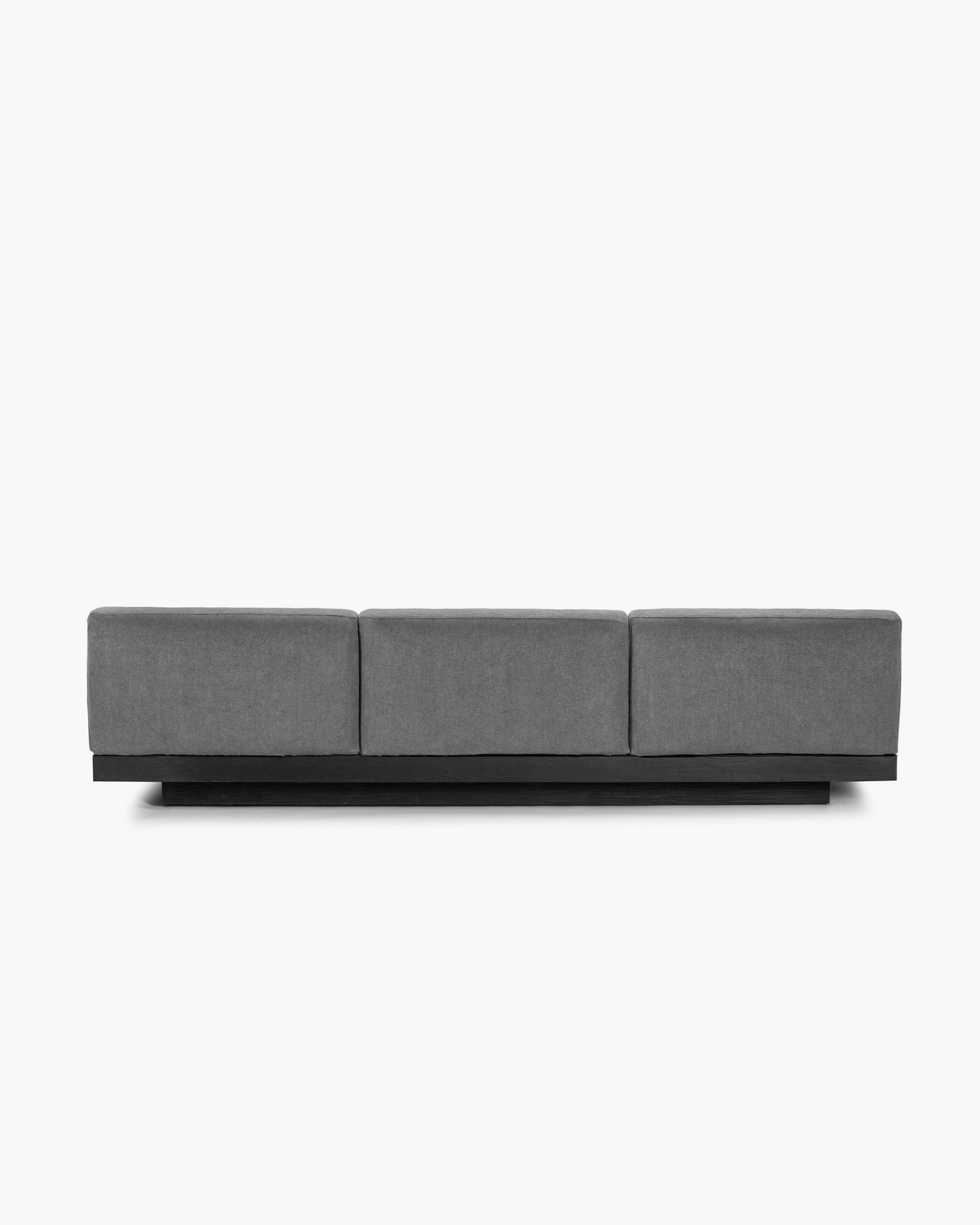 Bench 3-seater Indoor Smoke Black Rudolph