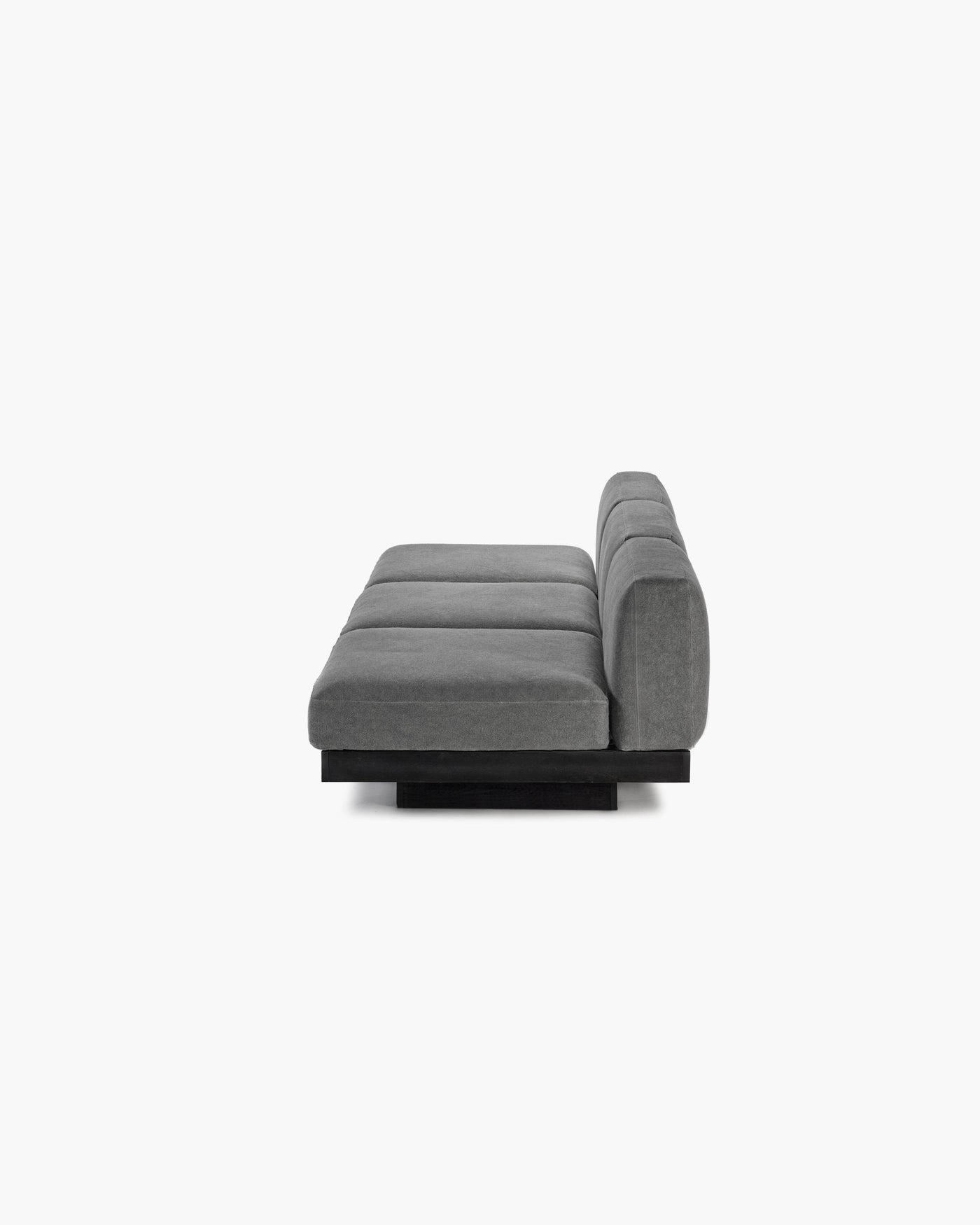 Bench 3-seater Indoor Smoke Black Rudolph