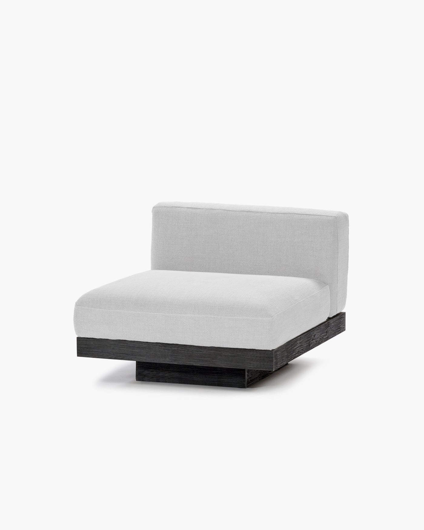 Bench 1-seat Indoor Off-white Black