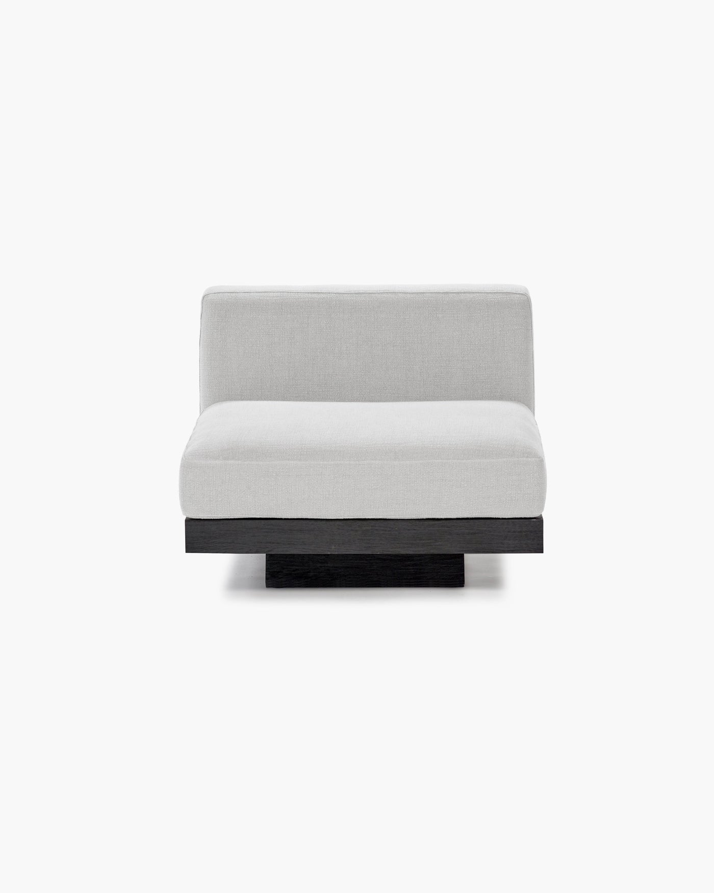 Bench 1-seat Indoor Off-white Black