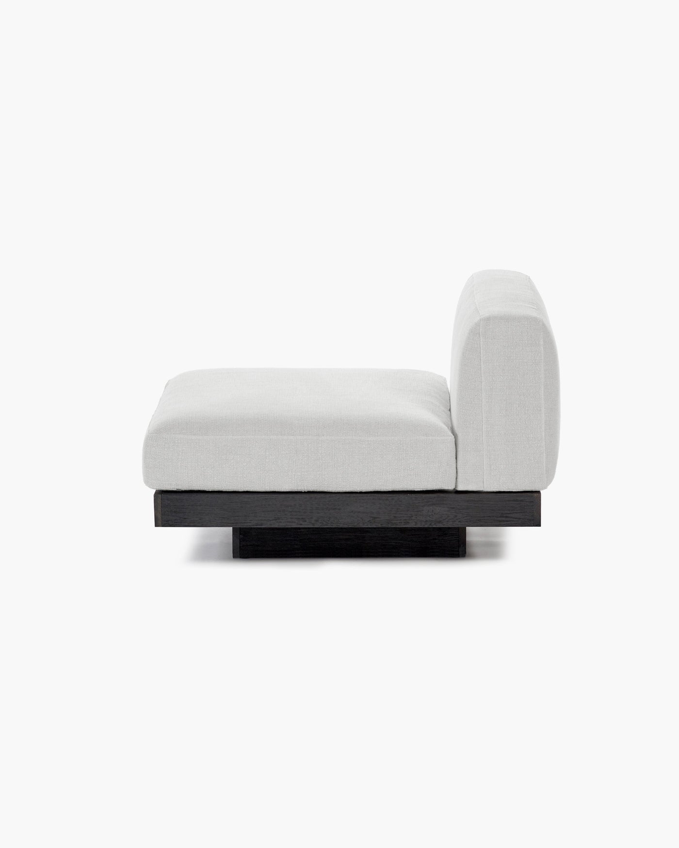 Bench 1-seat Indoor Off-white Black