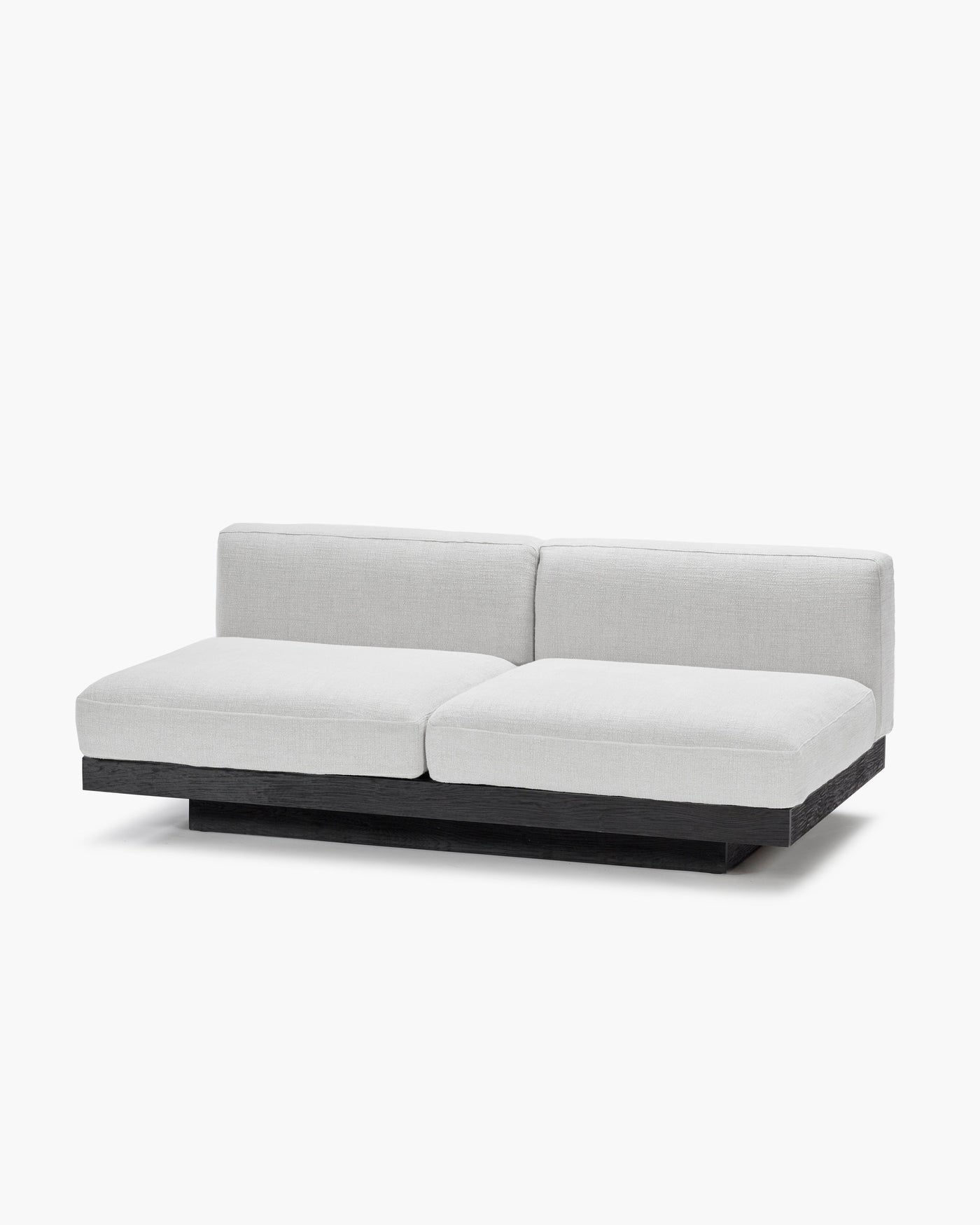 Bench 2-seater Indoor Off-white Black