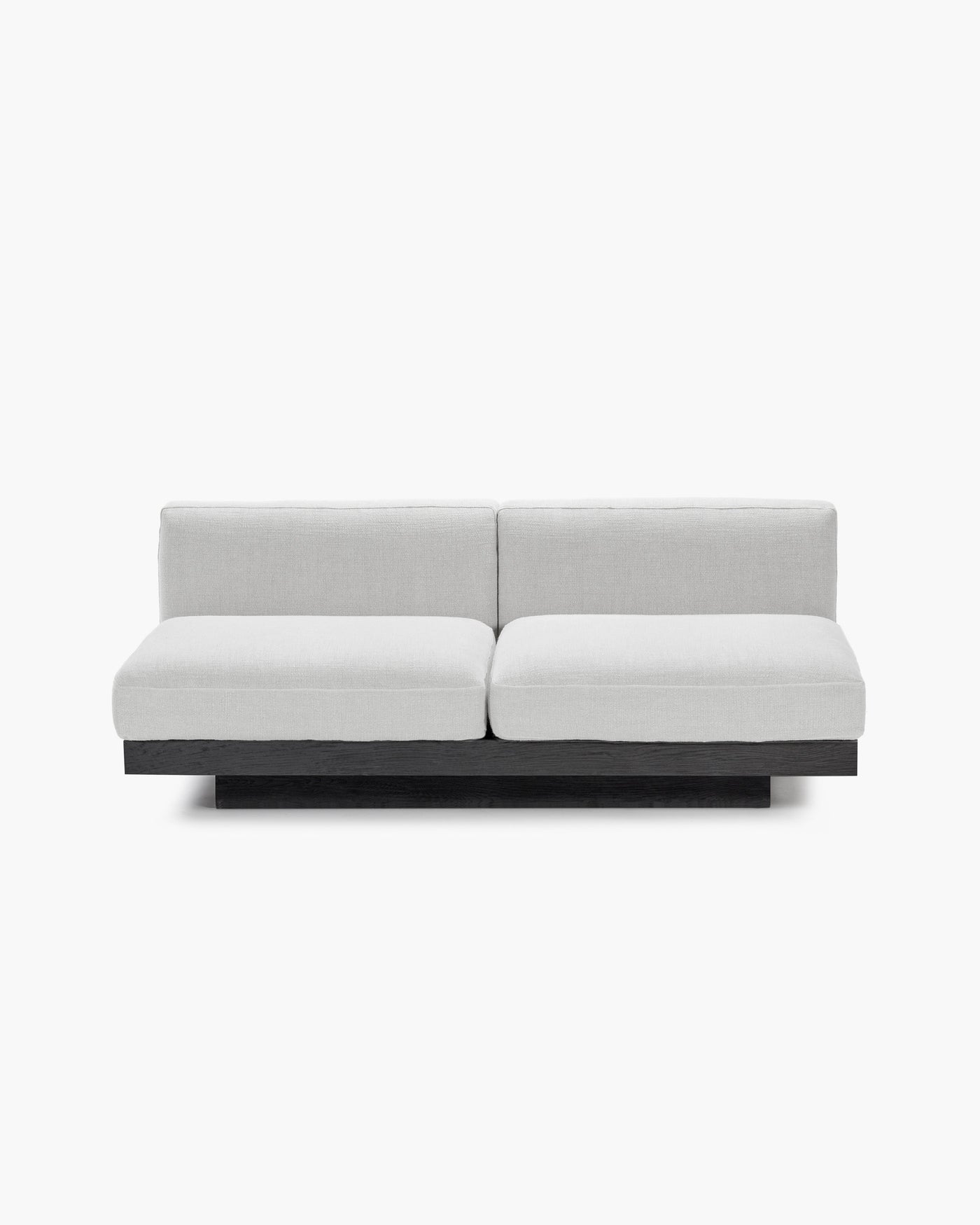 Bench 2-seater Indoor Off-white Black
