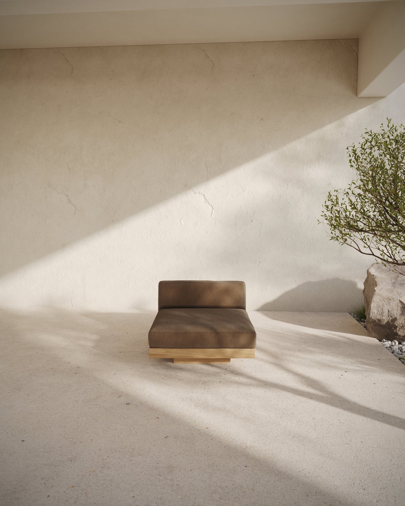 Bench 1-seat Outdoor Camel Rudolph