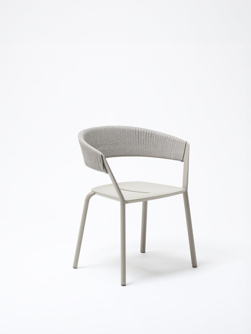 Ria Eetfauteuil met Deels Gevlochten Touw – 7602