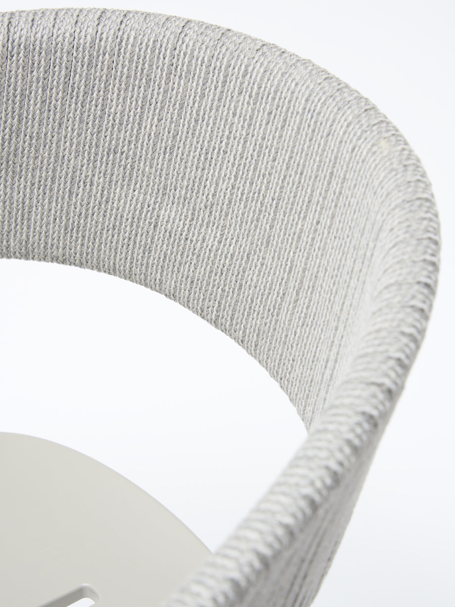 Ria Eetfauteuil met Deels Gevlochten Touw – 7602