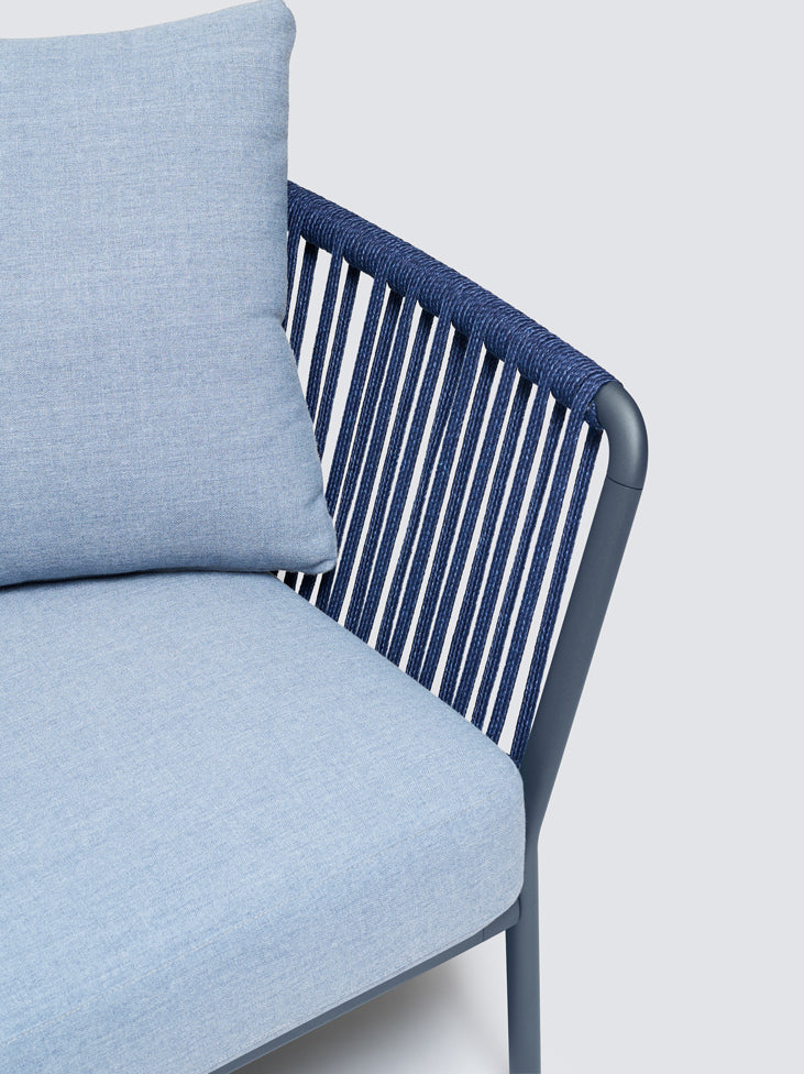 Ria 2-Zitszetel met Touw Mint – 7612