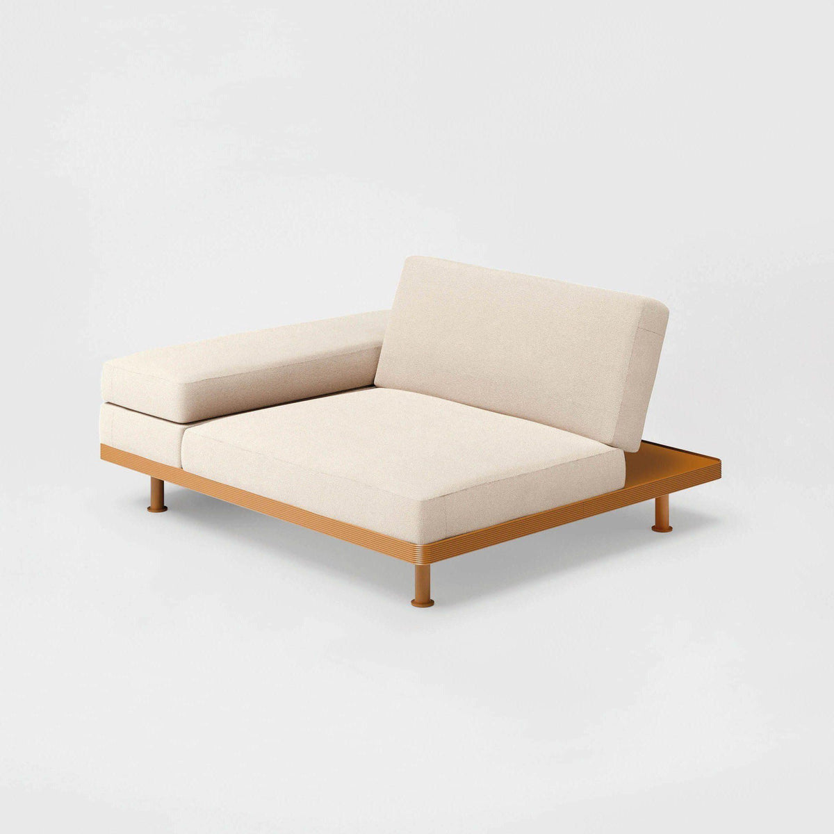Unduetre Fauteuil met Verstelbare Rug en Vaste Rechterarmleuning