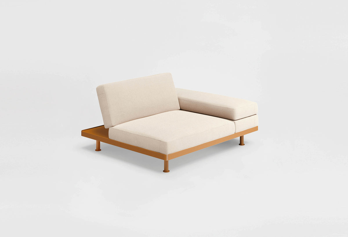 Unduetre Fauteuil met Verstelbare Rug en Vaste Linkerarmleuning