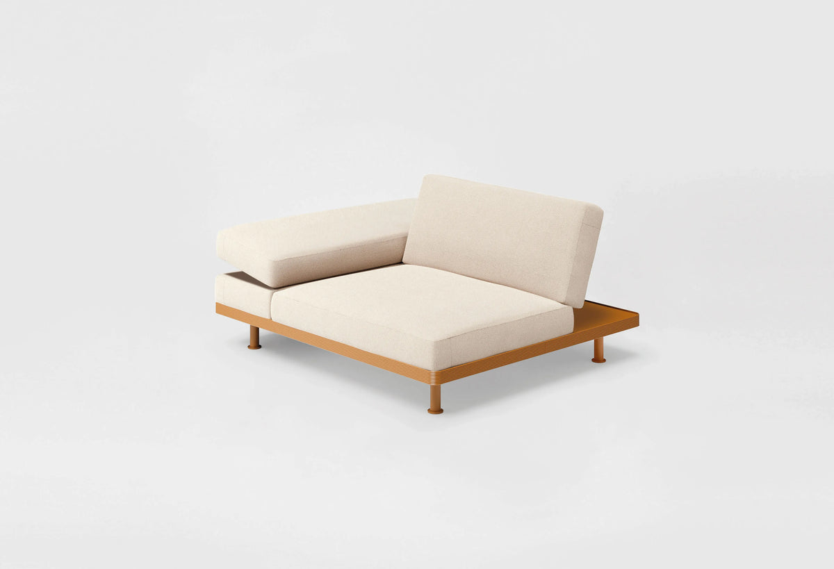 Unduetre Fauteuil met Verstelbare Rug en Rechterarmleuning 36 cm