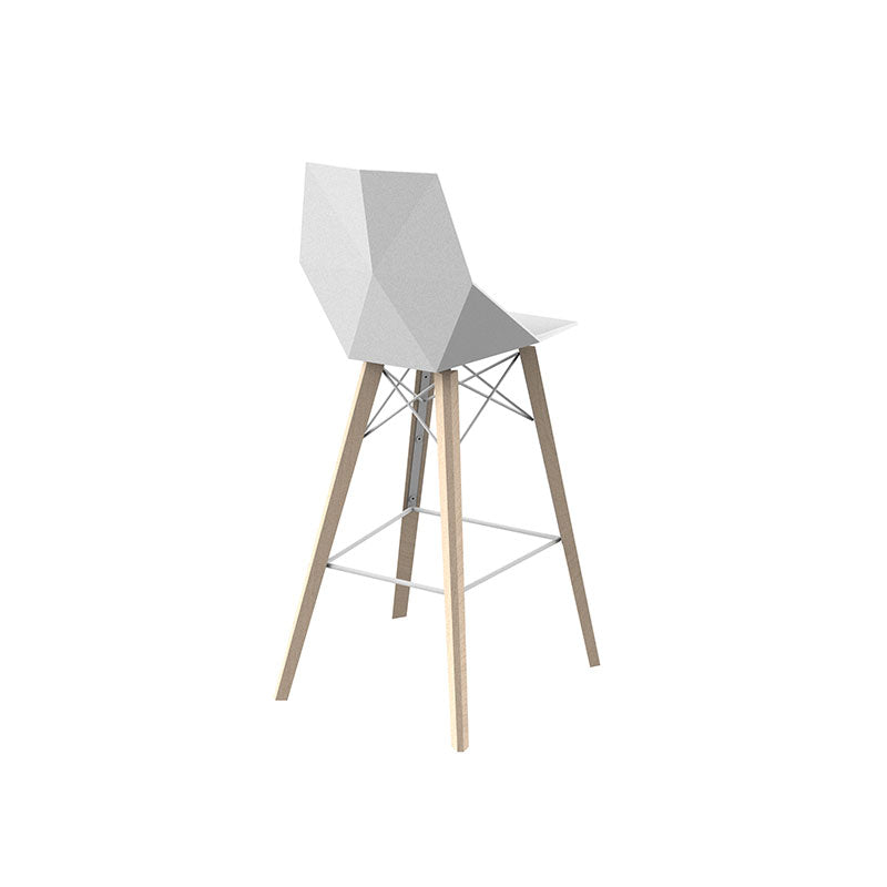 Vondom Faz Wood Bar Stool With Arms