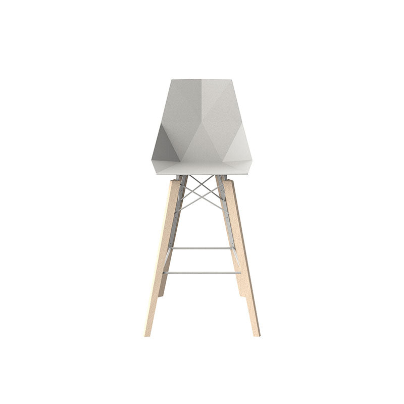 Vondom Faz Wood Bar Stool With Arms