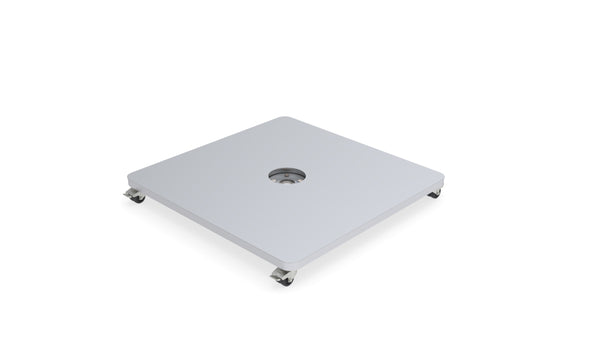 Mobile square Flat base set :base (40kg) and wheels