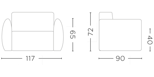 Ferre 1-zit Sofa