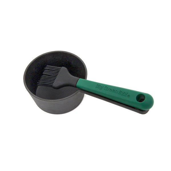 Ci Sauce Pot W/ Basting Brush Cast Iron