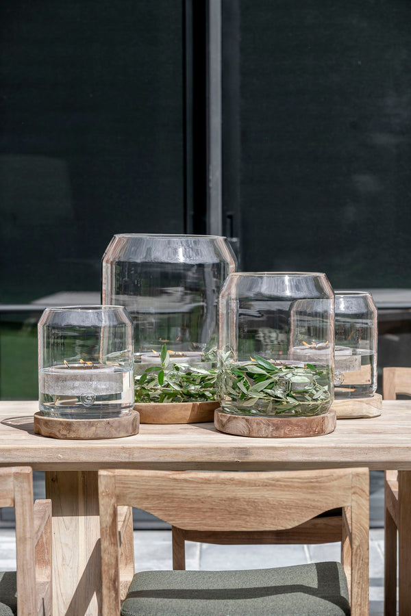 Daniel Windlicht Grijs glas