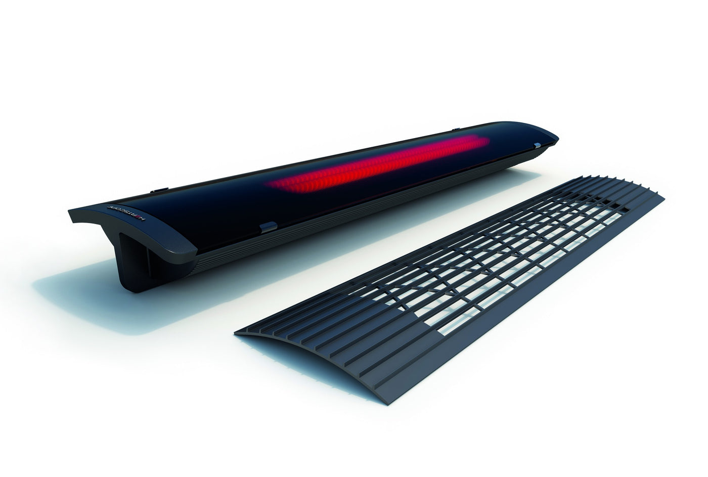 Heatscope Pure+ antraciet zwart met het uitneembare rooster