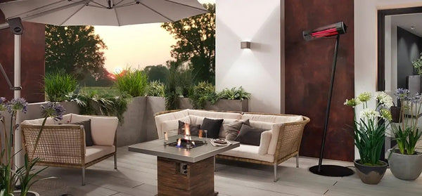 Heatscope Stand vrijstaande voet met Pure terrasverwarmer