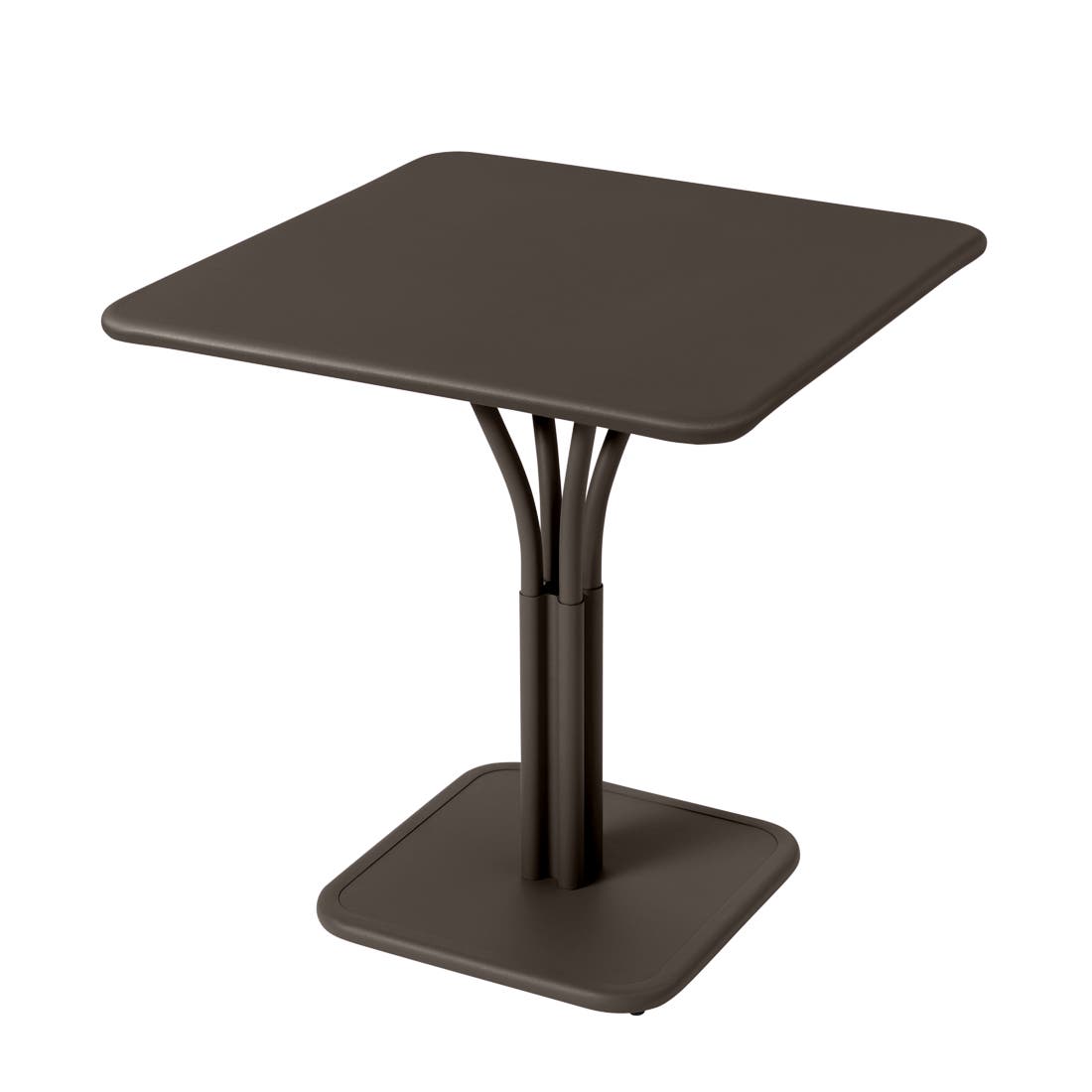 Luxembourg pedestal table with solid top 71 × 71 cm