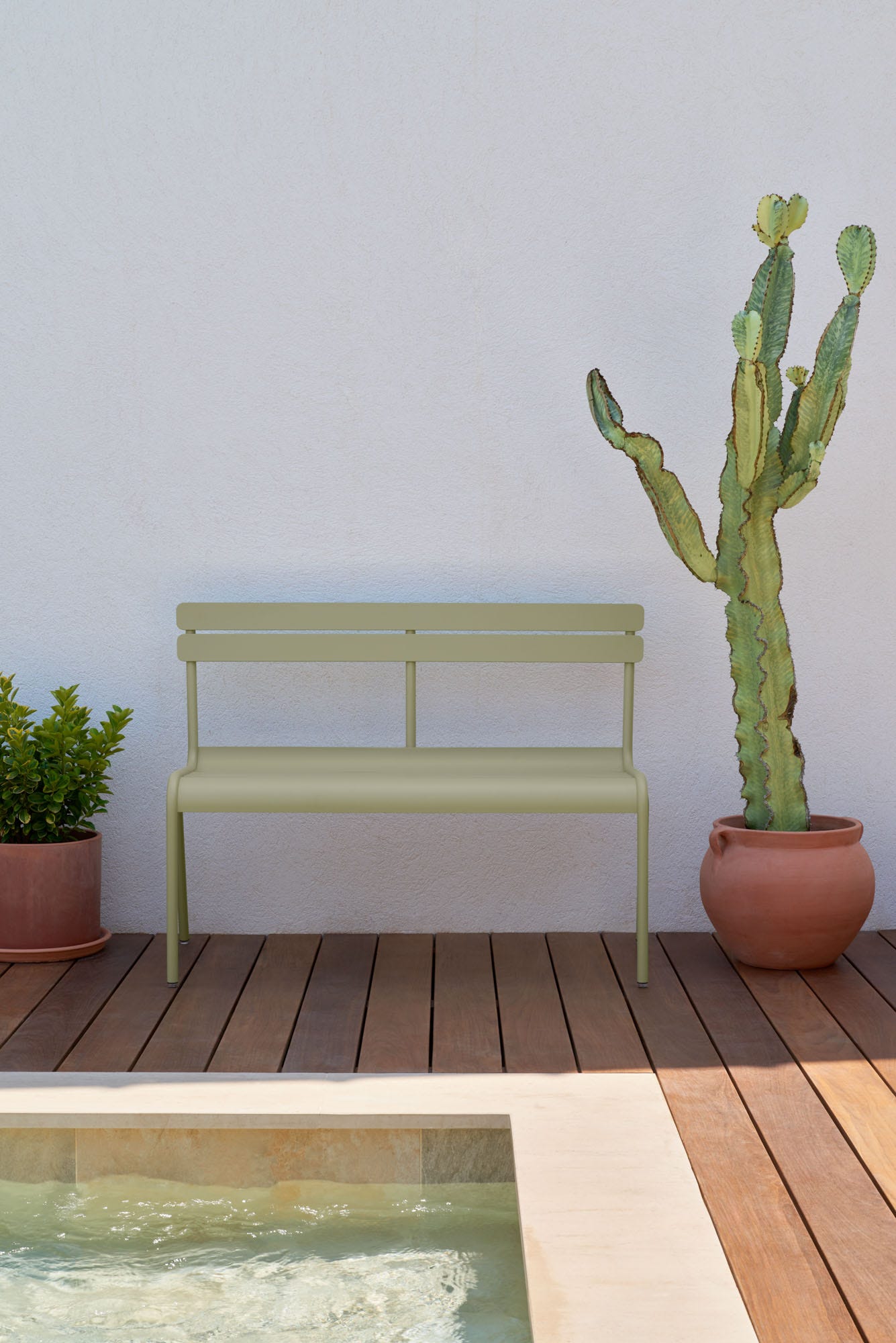 Luxembourg 2/3-seater bench with backrest