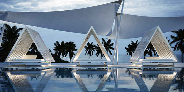 Vondom VINEYARD DAYBED. Woven Rope Roof