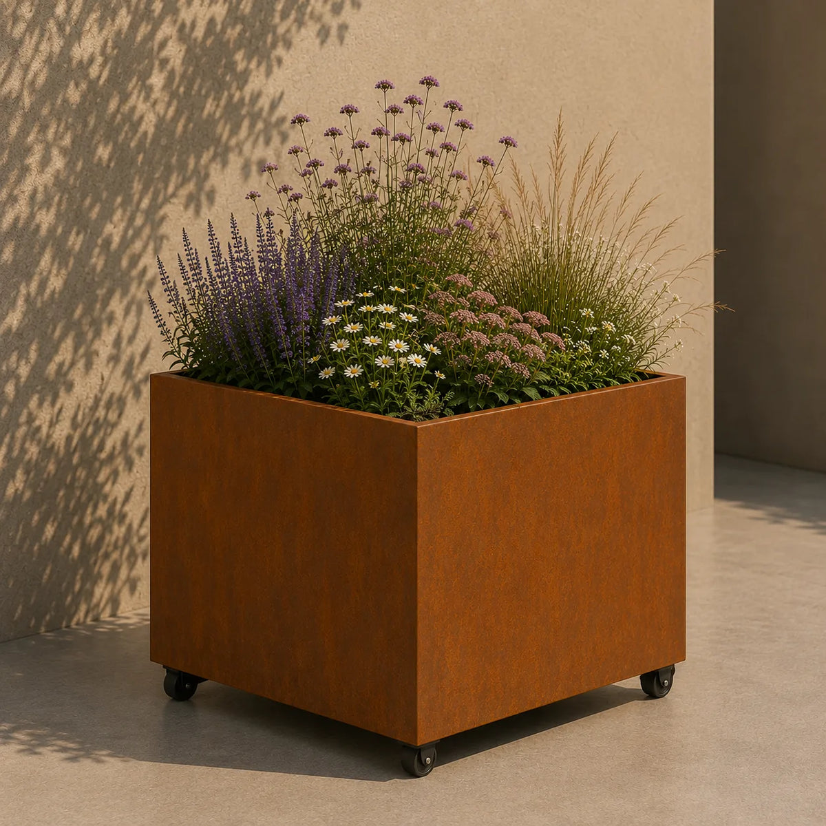 Artesa plantenbak met wielen QuadraWH6
