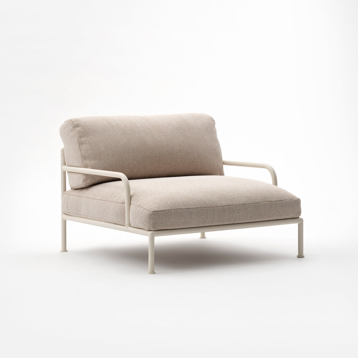 Roè Fauteuil met Armleuningen, Kunstleer en Dryfeel-vulling – R131B