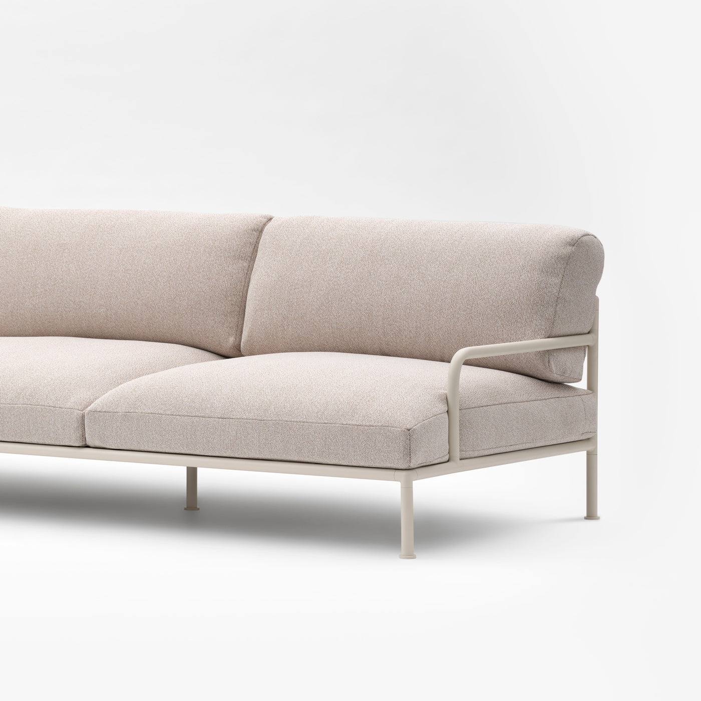 Roè 2-Zitszetel met Armleuningen, Dryfeel-vulling – R122B