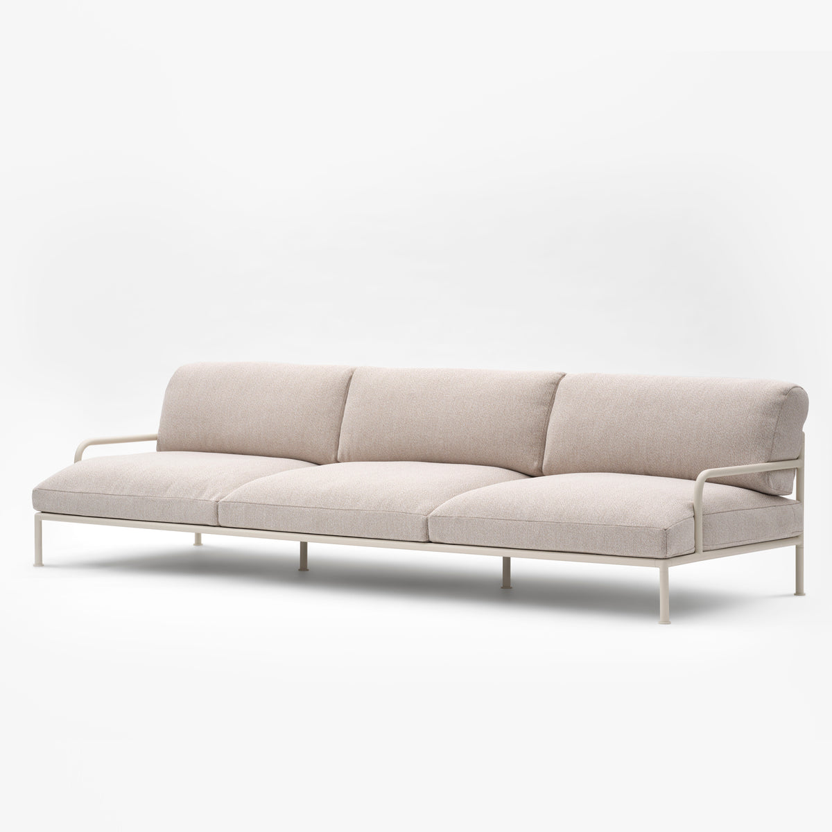 Roè 3-Zitszetel met Armleuningen, Kunstleer – R113B